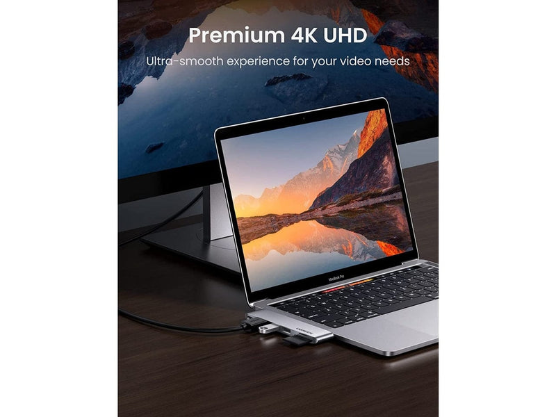 UGREEN 6-in-1 USB-C Hub Thunderbolt 3 HDMI SD Karte zu MacBook Pro Air