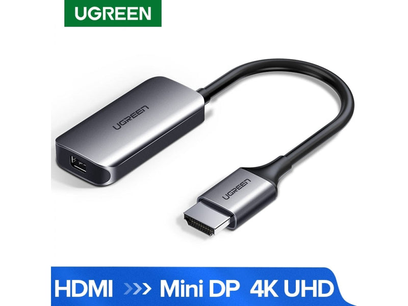 UGREEN HDMI auf Mini DP DisplayPort Adapter Kabel spacegrau
