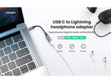 UGREEN USB-C (male) auf Lightning (female) Audio Kopfhörer Adapter MFi