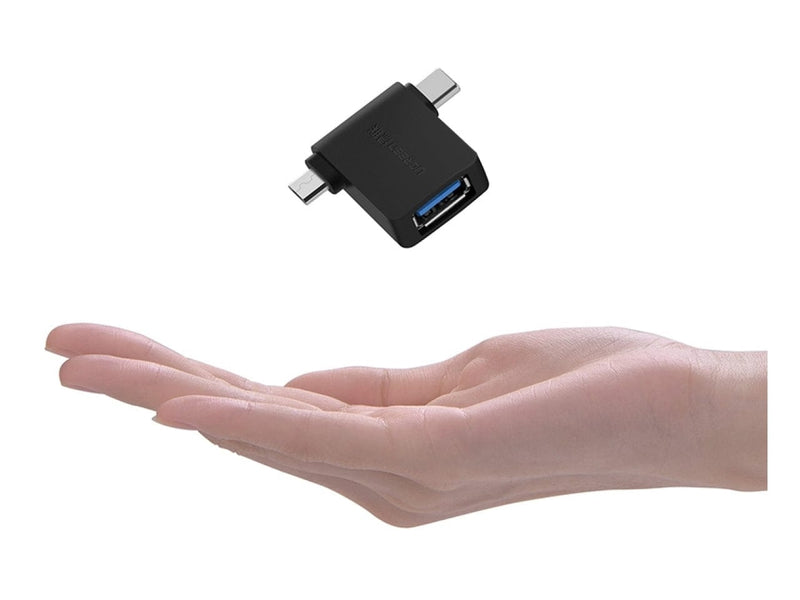 UGREEN Adapter UGREEN 2-in-1 USB-C und MicroUSB auf USB 3.0 OTG On-The-Go Adapter 30453 6957303834532