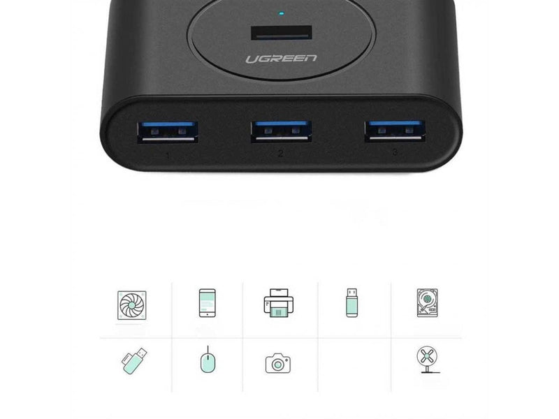 UGREEN 4-Port USB Hub mit 4x USB 3.0 Anschlüssen