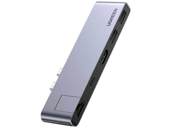UGREEN Adapter UGREEN 5-in-1 USB-C Hub Thunderbolt 3 HDMI Ethernet zu MacBook Pro Air 50984 6957303859849
