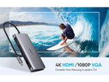 UGREEN 9-in-1 USB-C Hub HDMI VGA Ethernet SD 3x USB 3.0 Power Delivery