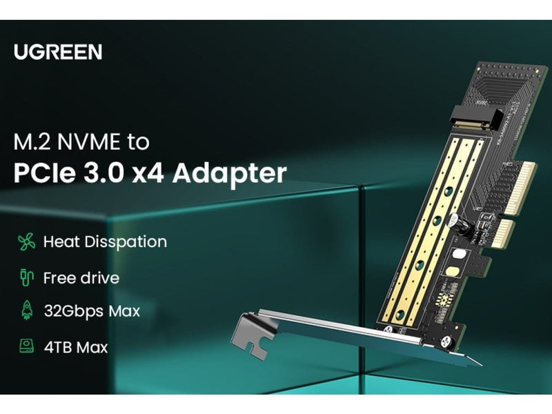 UGREEN M.2 NVME SSD zu PCIe Express 3.0 x4 Adapterkarte