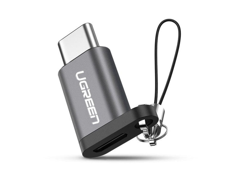 UGREEN Micro USB auf USB Type C Adapter Konverter mit OTG grau