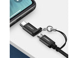 UGREEN Micro USB auf USB Type C Adapter Konverter mit OTG grau