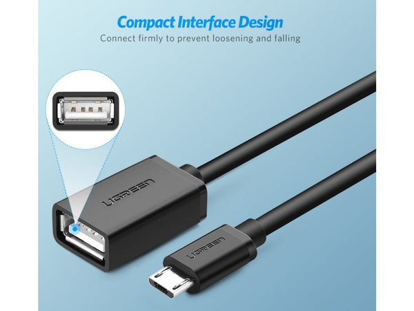 UGREEN MicroUSB auf USB Adapter - OTG - USB Kabel an Micro USB Buchse