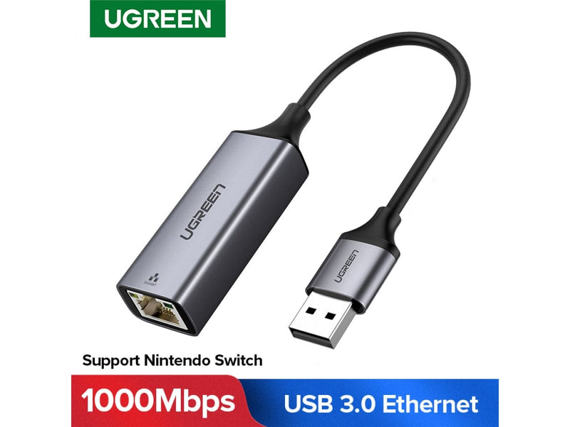 UGREEN Adaptateur USB vers Ethernet Gigabit 1000Mbps USB 3.0 vers