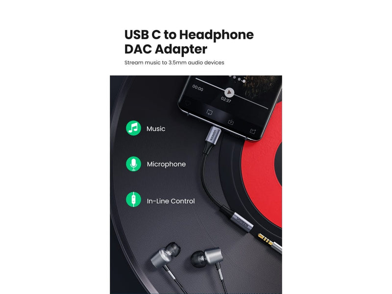 USB C auf 3,5 mm Klinke Kopfhörer Typ C auf 3,5 Kopfhörer AUX Adapter