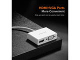 UGREEN USB-C auf HDMI und VGA Adapter weiss