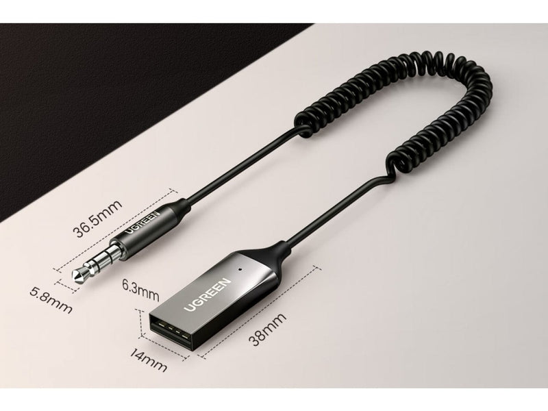 Bluetooth Audio Adapter KFZ Receiver AUX Kabel Auto Klinke 3.5mm