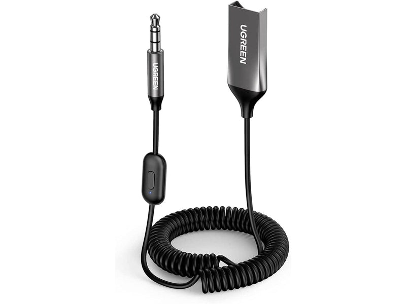 UGREEN Bluetooth Receiver UGREEN USB 2-in-1 Bluetooth 5.0 Car AUX Audio Adapter 3.5mm Mikrofon 70603 6957303876037