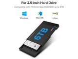 UGREEN USB 3.1 Typ-C HDD/SSD Gehäuse 2.5" Festplatte - schwarz