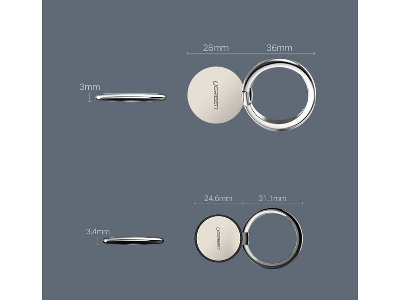 UGREEN Magnetic iRing Handy Ring Halterung 3M selbstklebend schwarz