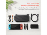 Nintendo Switch Schutzhülle mit Fächer für Kabel, Kopfhörer & Zubehö