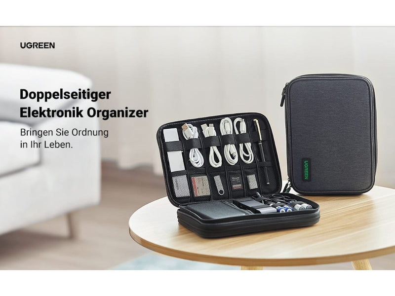 Travel Organizer Tasche Tasche, Mini elektronisches Zubehör  Aufbewahrungstasche für Power Bank, Telefon, USB-Kabel und andere  Telefon-Kits
