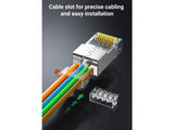 UGREEN Kabel UGREEN 100x RJ45 Ethernet Cat6 FTP Shielded Modular Plugs Stecker 80121 6957303881215