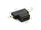 UGREEN Kabel UGREEN 2-in-1 HDMI auf Micro HDMI und Mini HDMI Adapter 20144 6957303821440