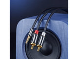 UGREEN AUX 3.5mm Kopfhörer Klinke Cinch Kabel RCA Stereo rot weiss 2m