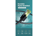 UGREEN Ethernet Kabel Cat7 F/FTP 10-Gbit RJ45 Nylon Braid Copper 1m