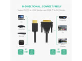 UGREEN HDMI auf DVI Kabel 2 Meter - schwarz