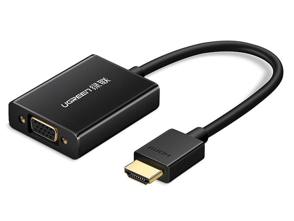 UGREEN HDMI auf VGA Adapter Konverter Kabel mit Audio - schwarz