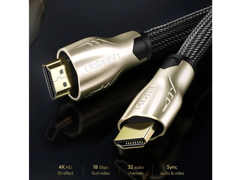 UGREEN HDMI Kabel 2.0 4K 3D 30AWG Nylon Premium vergoldet - 3 Meter