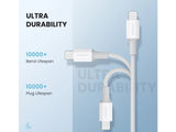 UGREEN Kurzes Lightning USB-C Kabel PD Fast Charge MFi 0.5 Meter weiss