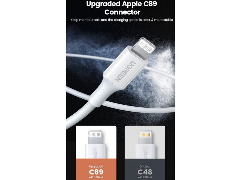 UGREEN Lightning USB Ladekabel Fast Charging MFi zertifiziert 2 Meter