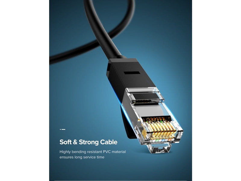 UGREEN RJ45 LAN Ethernet Kabel Cat6 UTP 1 Gbit schwarz 3 Meter