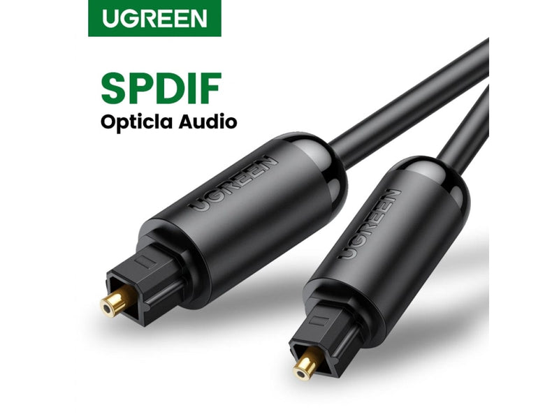 UGREEN Toslink Optical Digital Audio SPDIF Kabel 2m - schwarz