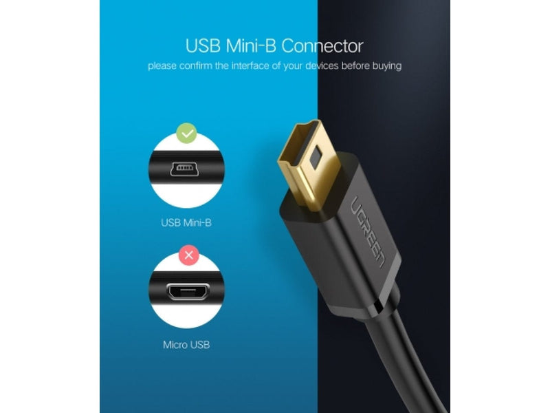 UGREEN USB 2.0 USB auf Mini USB Kabel 0.5 Meter