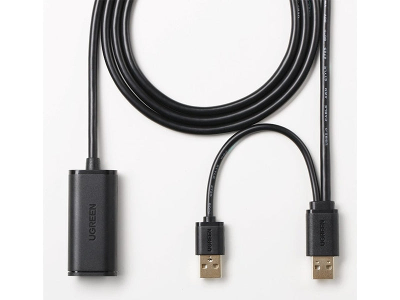 UGREEN USB 2.0 Verlängerungskabel 10 Meter mit Repeater Signal Booster