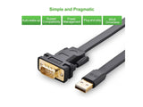 UGREEN USB 2.0 zu Seriell DB9 Kabel - RS232 DB9 USB Kabel - 2 Meter
