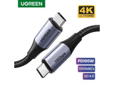UGREEN USB-C 3.1 Gen2 10 Gbps 100W Daten & Ladekabel Nylon 1 Meter