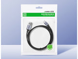 UGREEN USB-C Extra Kurz Ladekabel QC3.0 Fast Charge 25cm Nylon schwarz