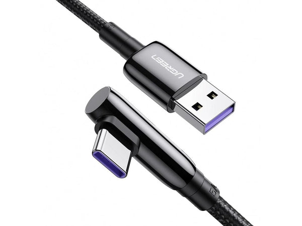 UGREEN USB-C Huawei SuperCharge Ladekabel 40W Nylon L-Design 2 Meter
