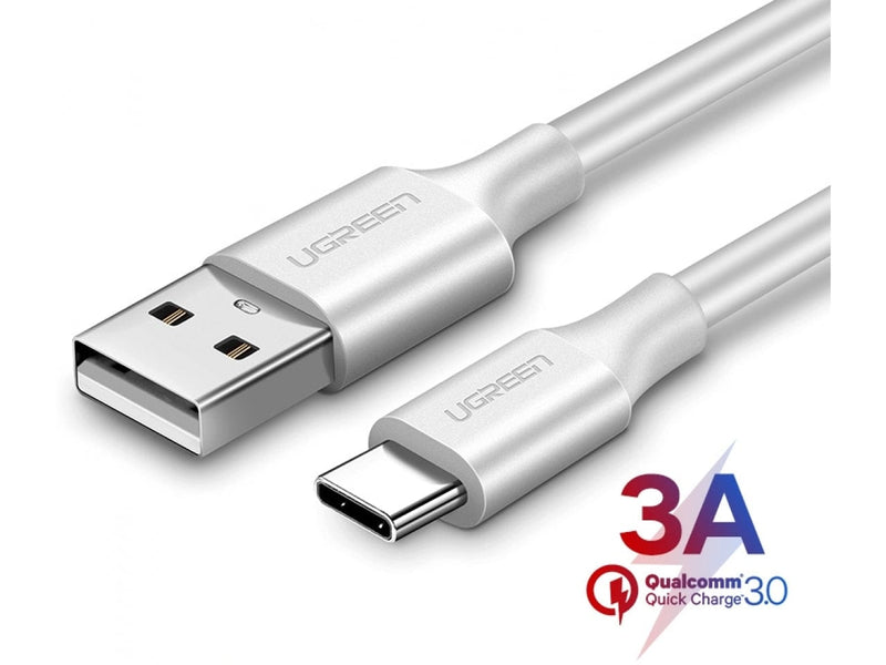 UGREEN USB-C Lade Kabel 3A extra kurz 25 cm weiss