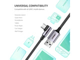 UGREEN USB-C Ladekabel Quick Charge 3.0 AFC 3A 18W 90 L-Design - 1.5m