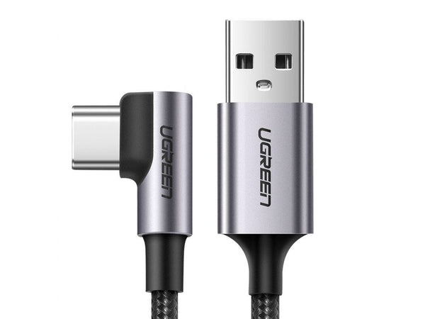 UGREEN USB-C Ladekabel Quick Charge 3.0 AFC 3A 18W 90 L-Design - 2m