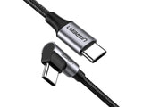 UGREEN USB-C Quick Charge 4.0 Ladekabel L-Design 2 Meter Nylon Titan