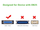 UGREEN USB to Parallel DB25 Kabel - USB 2.0 zu IEEE 1284 Adapter Kabel
