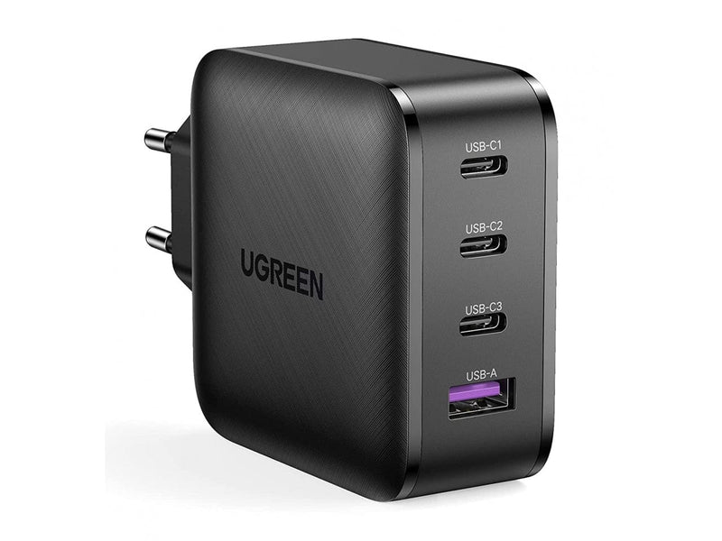 Power Ladegerät PD UGREEN 4-Fach X 65 Watt Delivery USB-C GaN schwarz