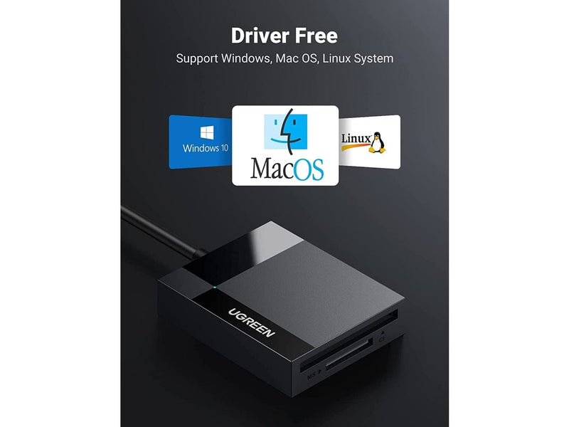 UGREEN Speicherkarten Leser UGREEN All-in-One Cardreader USB 3.0 CompactFlash SD MicroSD Sony MS 30333 6957303833337