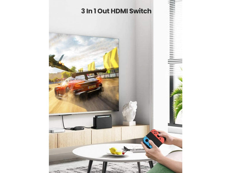 UGREEN 3-Fach HDMI 1.4 Switch Box Umschalte Box für PC, TV, Monitor
